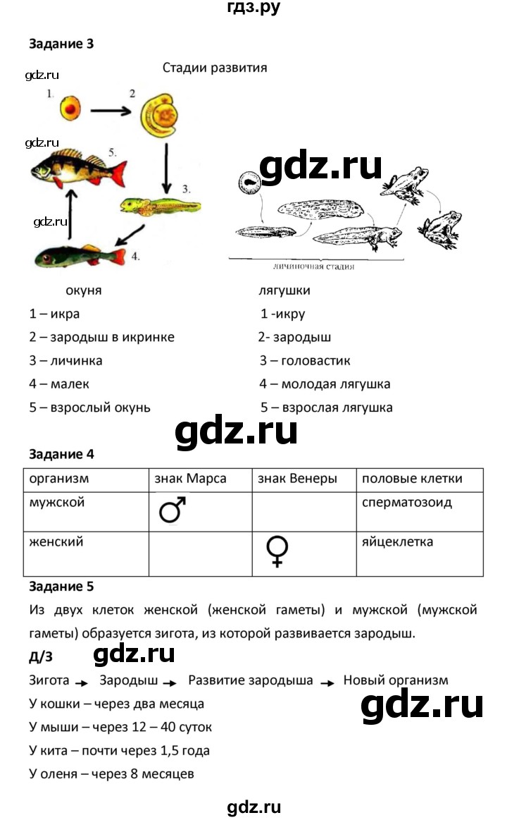 ГДЗ по биологии 5‐6 класс Сухова рабочая тетрадь  параграф - 12, Решебник №1